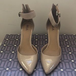 Mia Tan Patent Leather Heels